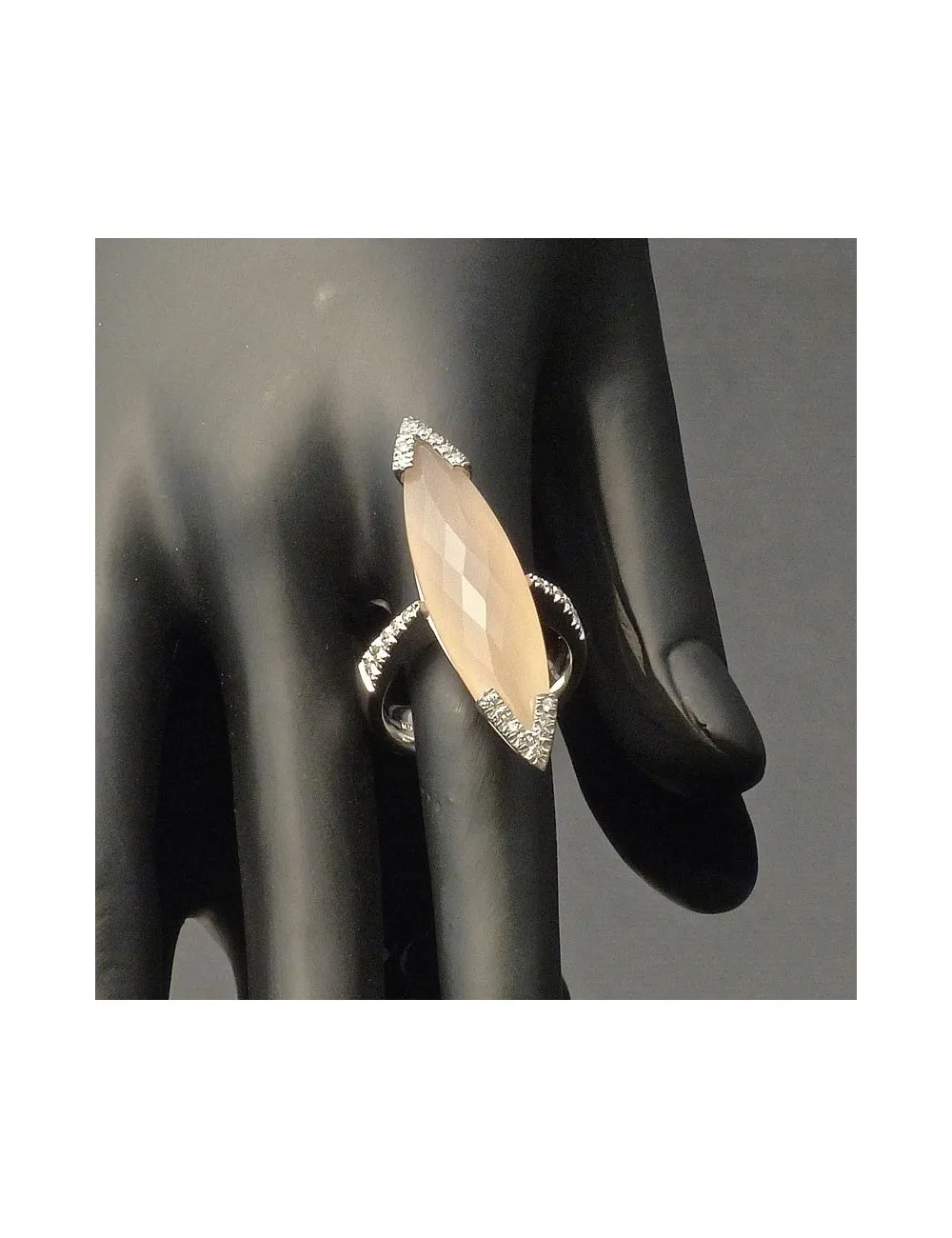 Anello Roberto Coin con Quarzo rosa e Brillanti