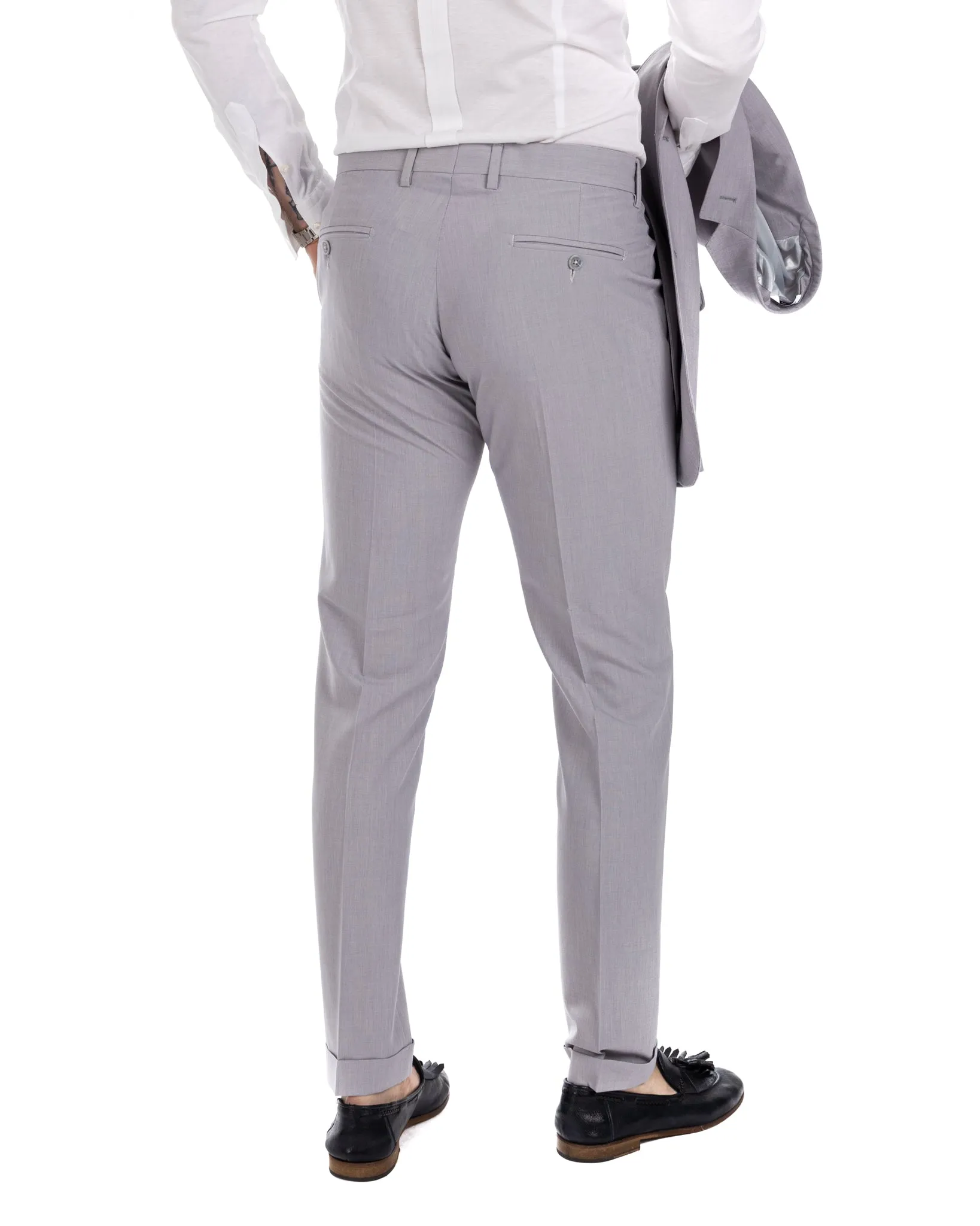 Berlino - abito basic grigio chiaro