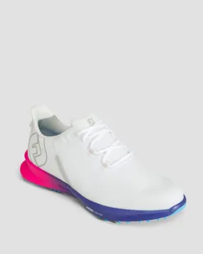 Białe buty golfowe męskie FootJoy Fj Fuel Sport 55455-whitepinkblue