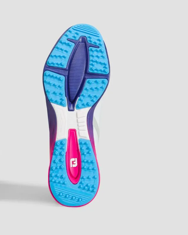 Białe buty golfowe męskie FootJoy Fj Fuel Sport 55455-whitepinkblue