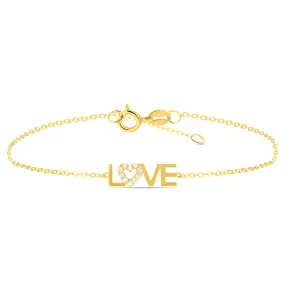 Bracciale Claire Oro Giallo 375/1000 Cubic Zirconia Bianco 16 + 2 cm 1415458