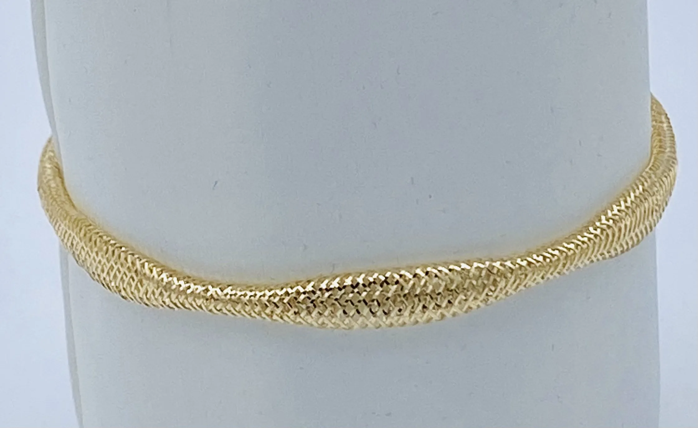 Bracciale morbido in filo d’oro giallo 750% Art.BF08