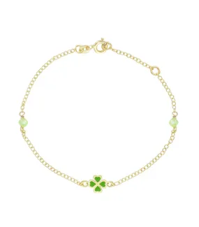 Bracciale Quadrifoglio Oro Giallo 9kt