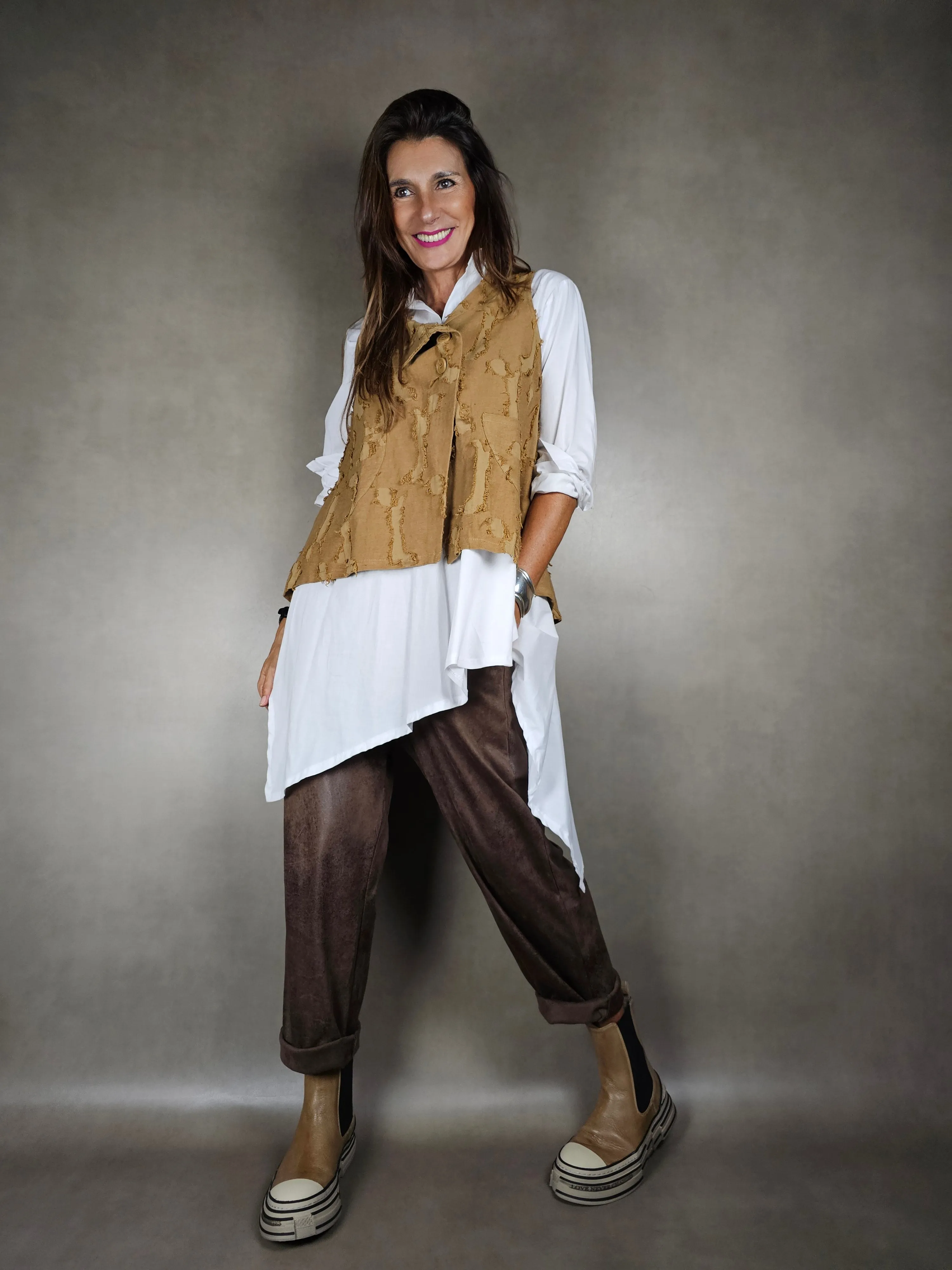camicia lunga chiusa sotto 100co