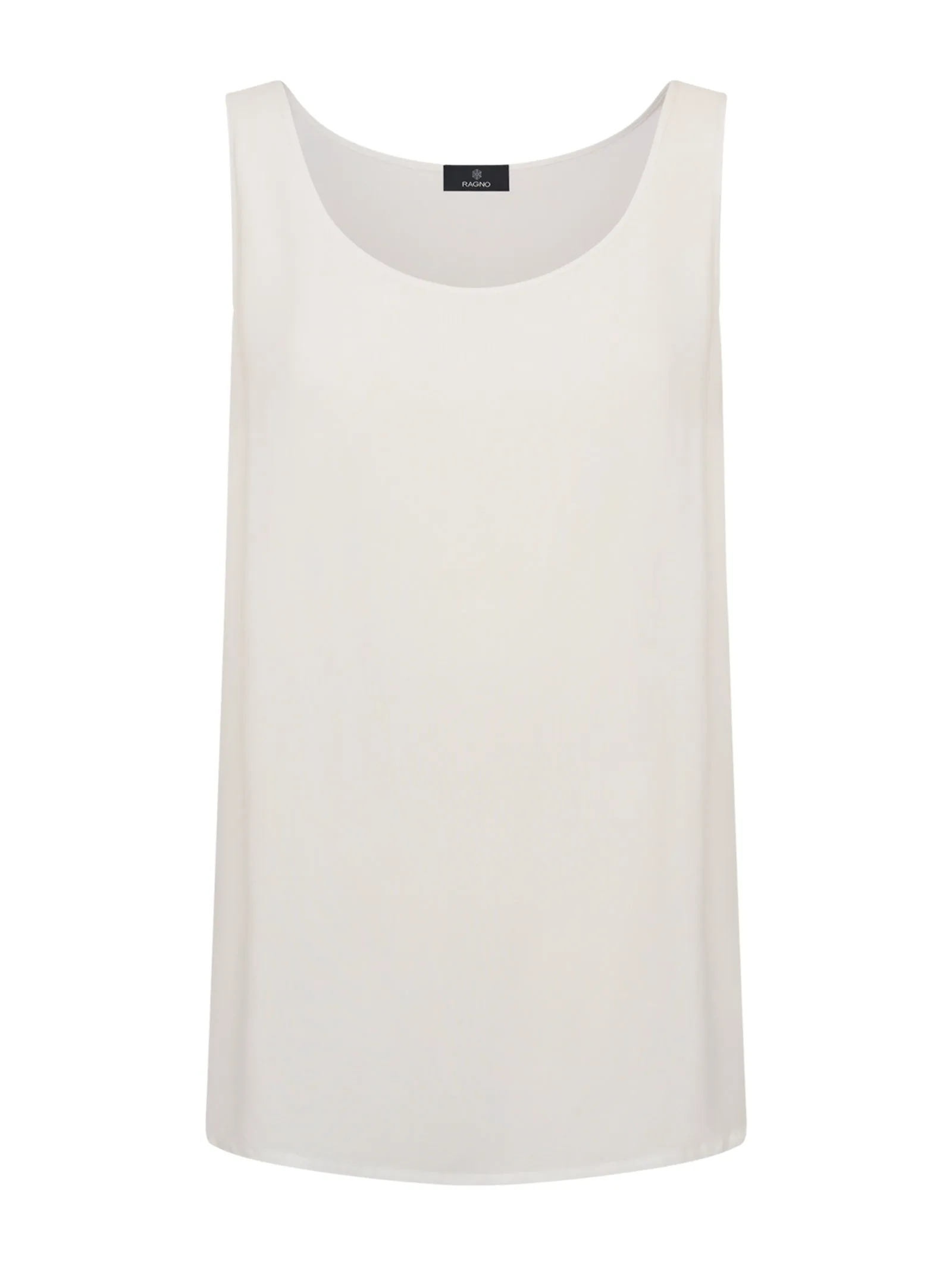 Canotta in twill di EcoSeta - Bianco
