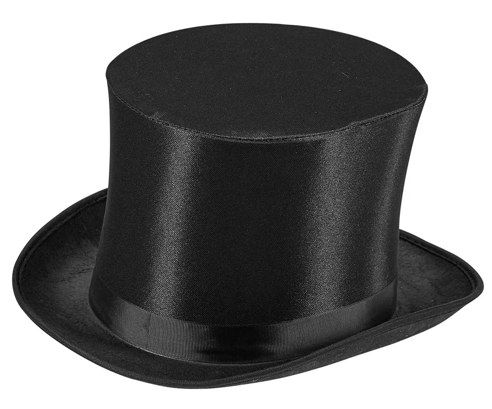 Cilindro nero in raso
