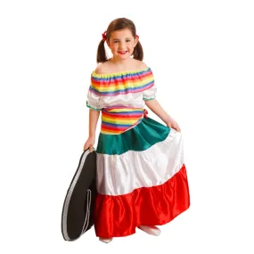 Costume da mariachi bianco per bambina