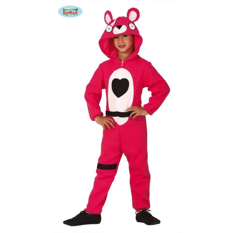 Costume orso rosa bambino