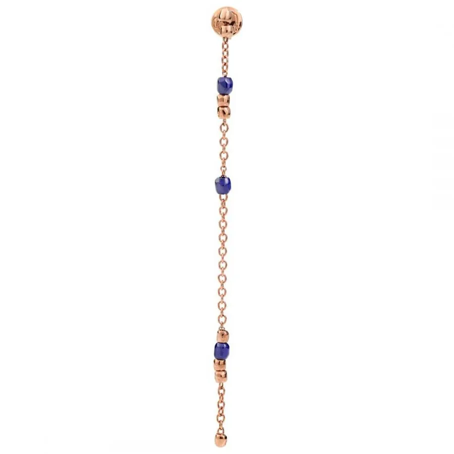 DoDo Orecchino Pendente Mini Granelli in oro rosa 9k e ceramica.