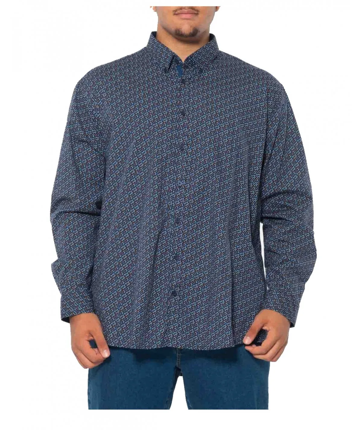 EASY by MAXFORT Camicia calibrata elasticizzata da uomo taglie forti