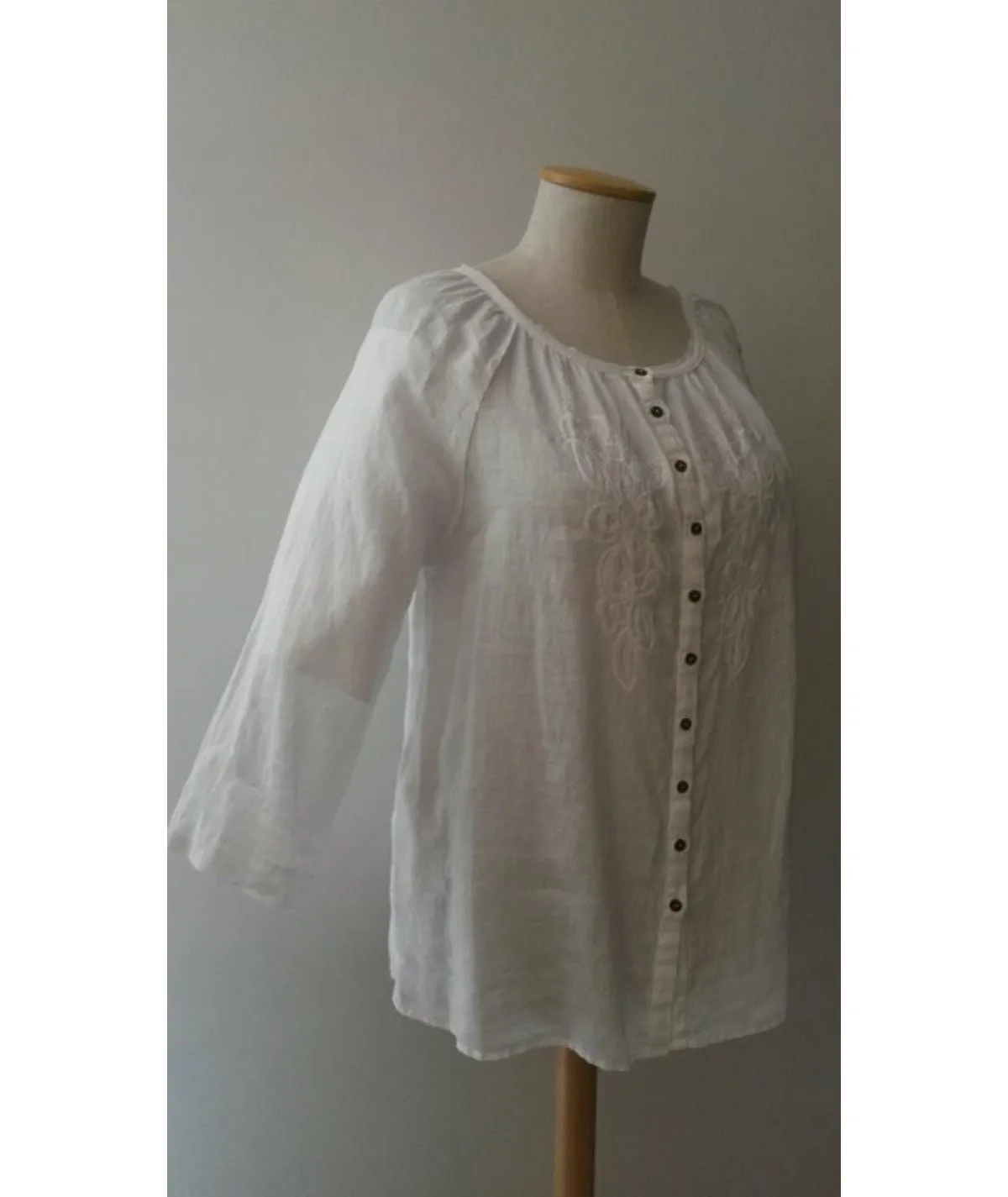 ELENA MIRÒ CAMICIA TUNICA PURO LINO DONNA TAGLIE COMODE