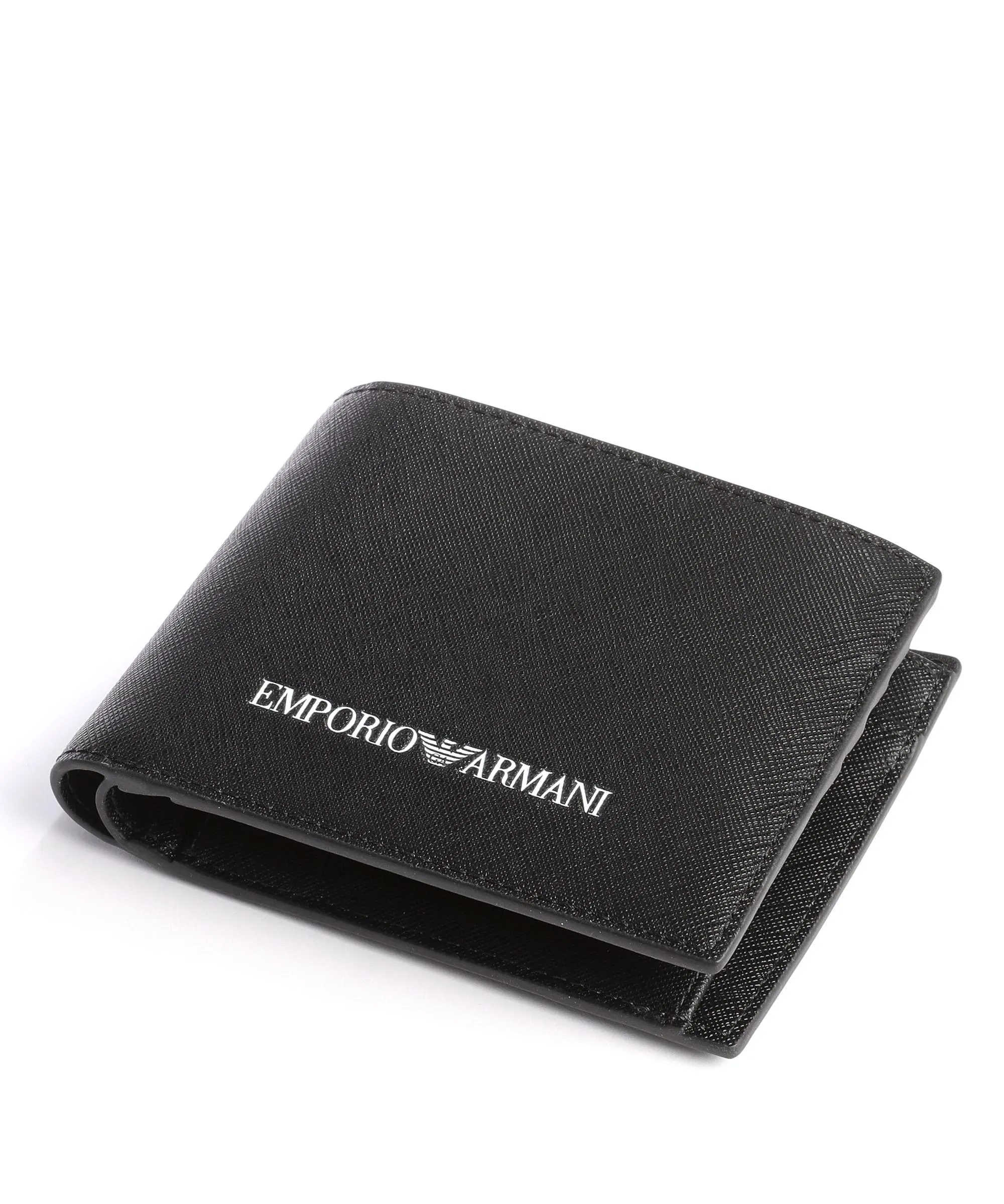  Emporio Armani Re Generated Portafoglio pelle sintetica nero  