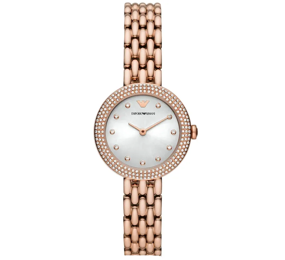 Emporio Armani rosa acciaio inossidabile   