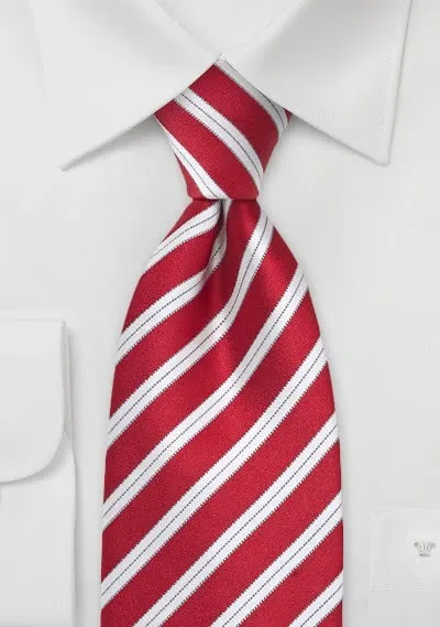 Fascetta di sicurezza a strisce Rosso ciliegia Bianco perla