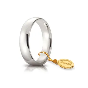 Fede Unoaerre Comoda 5mm in oro Bianco