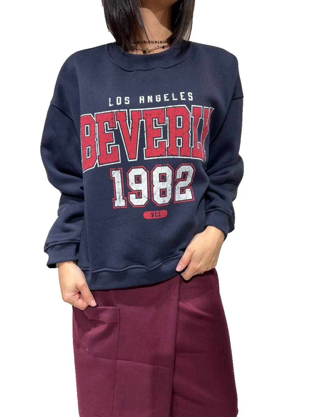 Felpa College - Blu