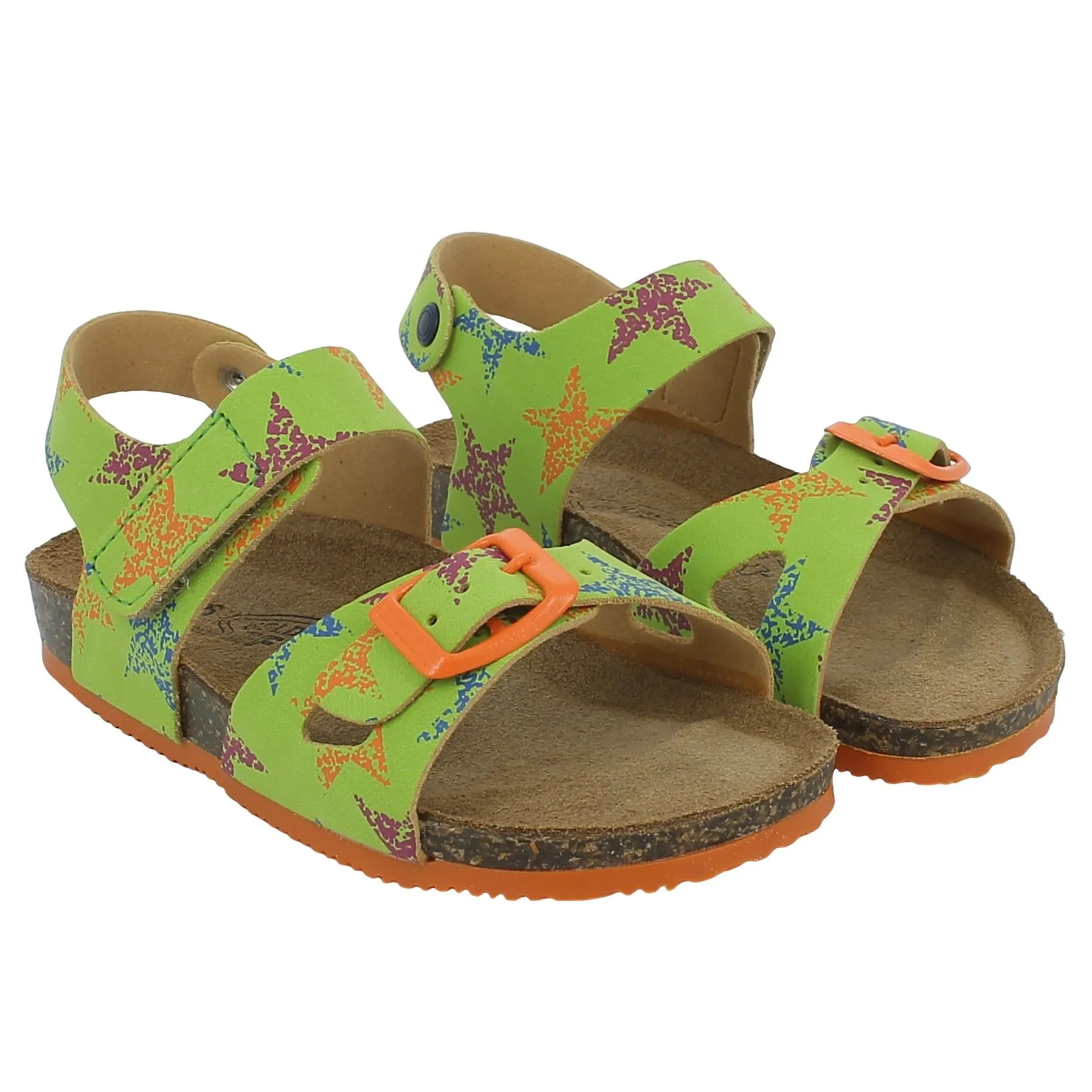 Goldstar  Sandalo verde con stelle 