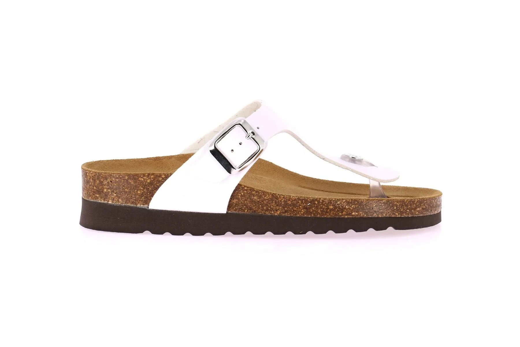GRUNLAND Sandalo Basso Donna - CC2432 Bianco  