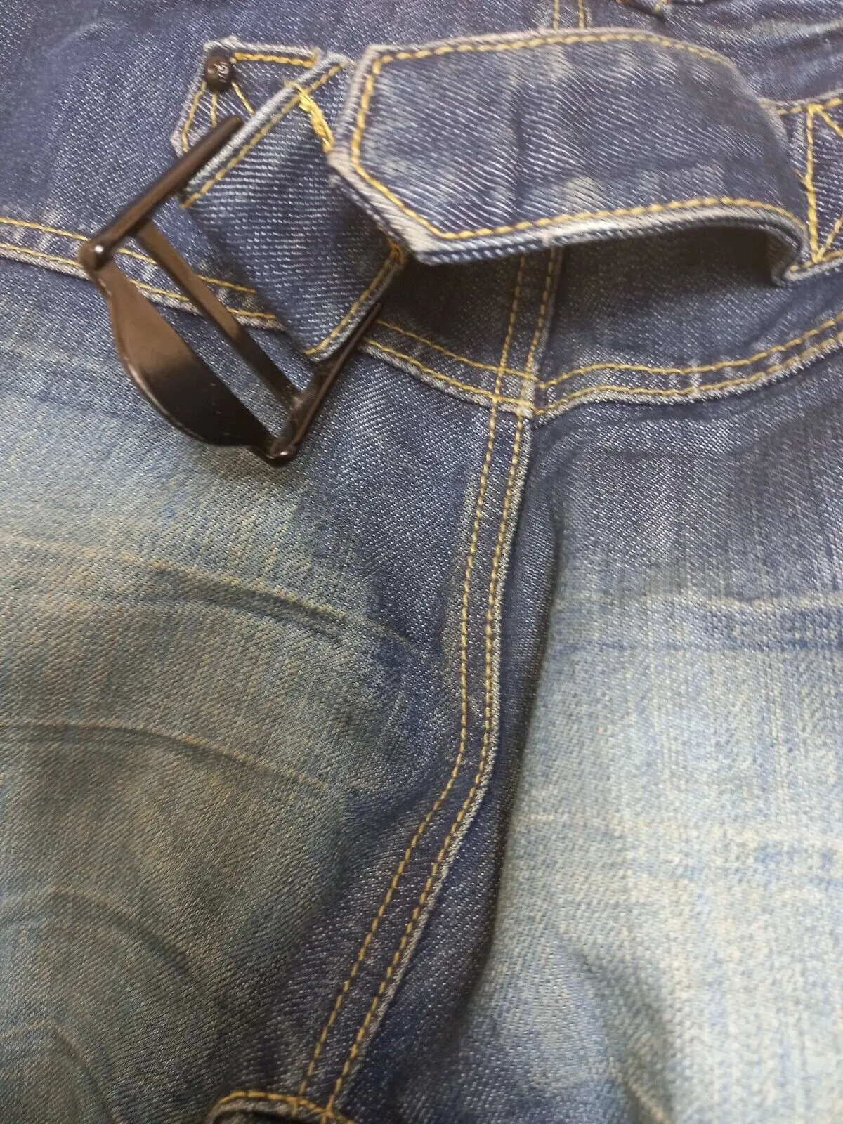 Jeans uomo LEBREVE denim taglia 30 lunghezza 32 blu lavato-