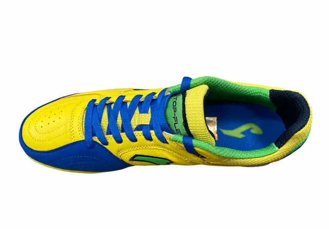 Joma scarpa da calcetto da uomo Top Flex 409 TF TOPS.409.PT giallo azzurro