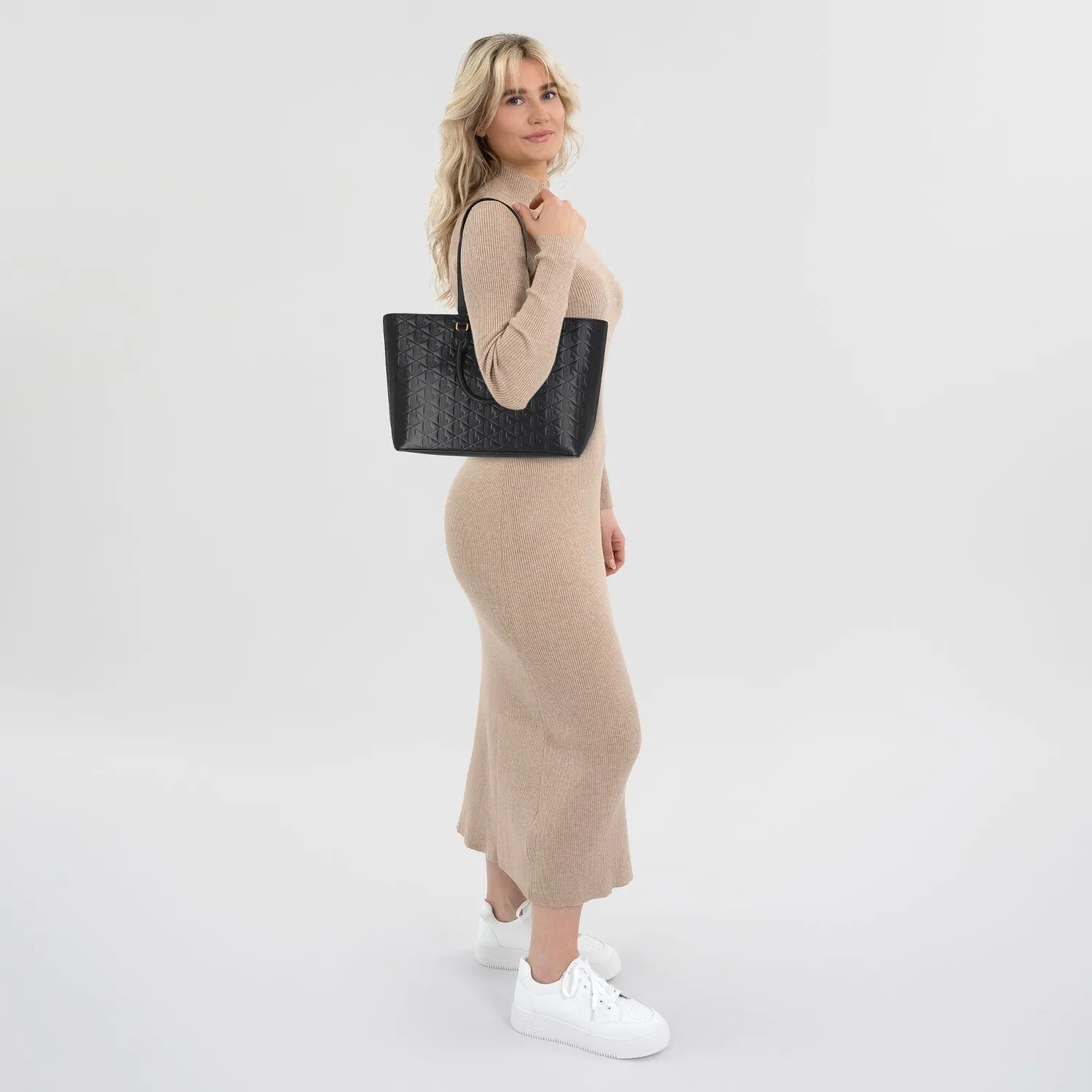 Lacoste Maheki Borsa shopper Pelle 45 cm
