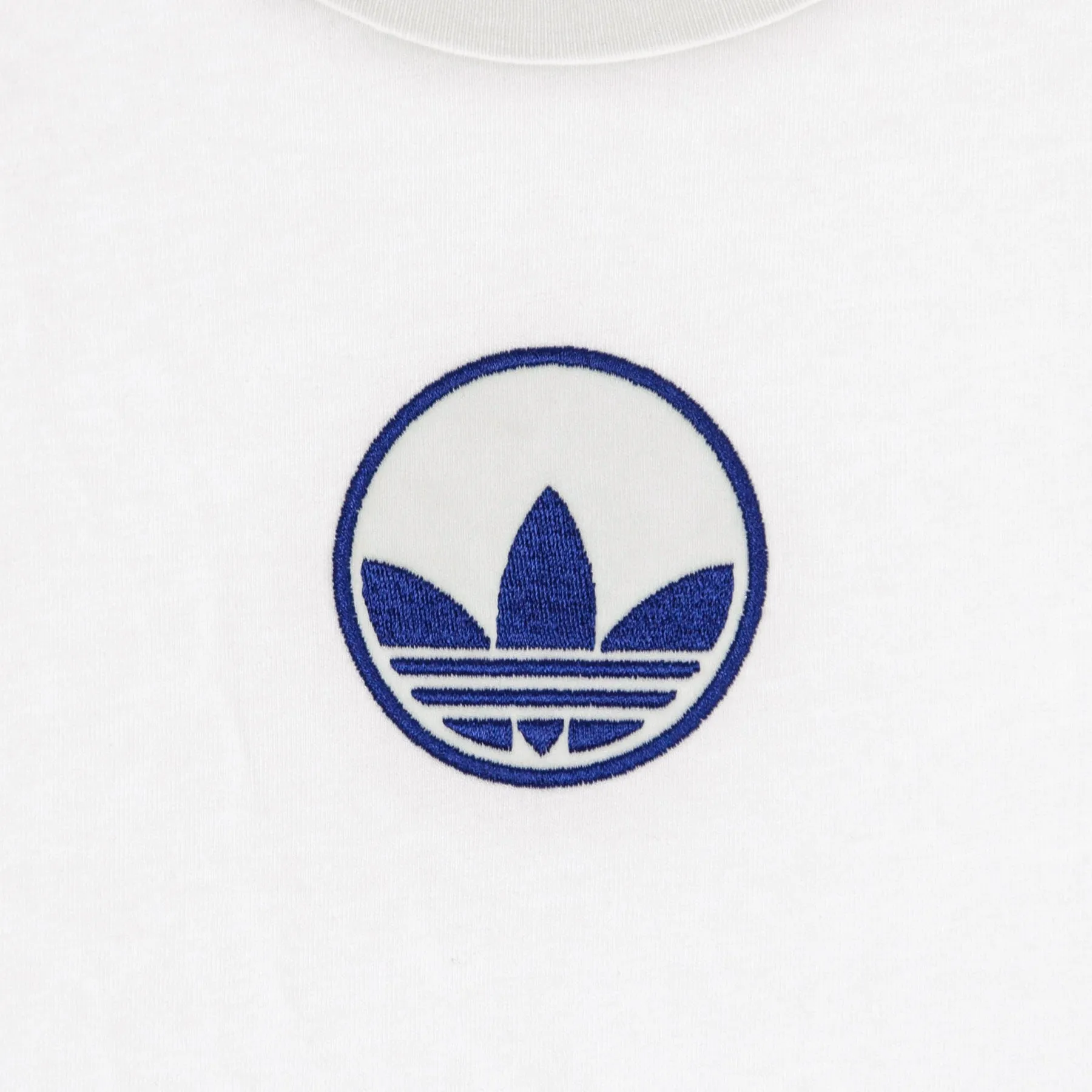 Maglietta Uomo 3 Stripes Circle Trefoil White