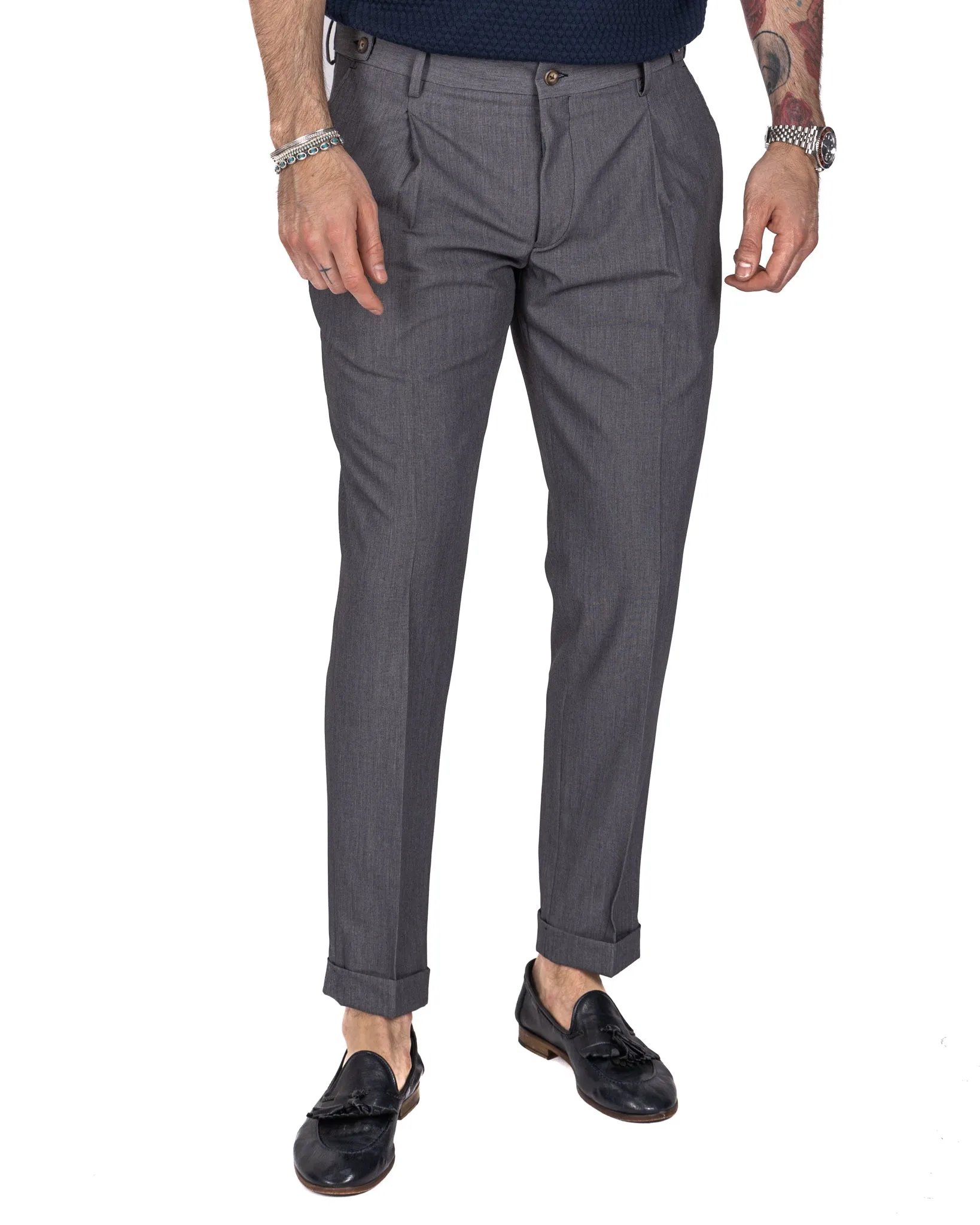 Milano - pantalone basic grigio