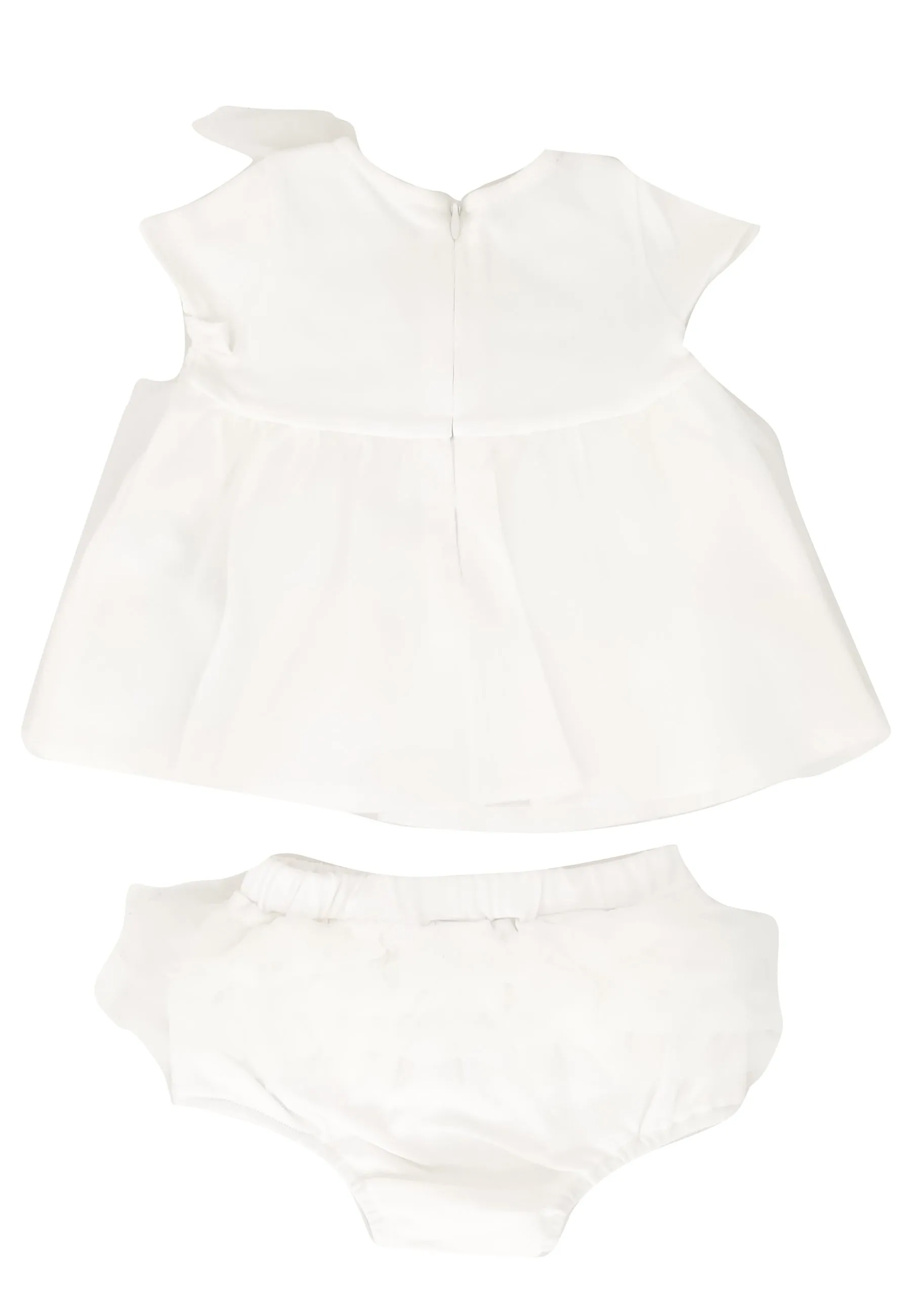 Miss Blumarine completo bianco neonata in jersey