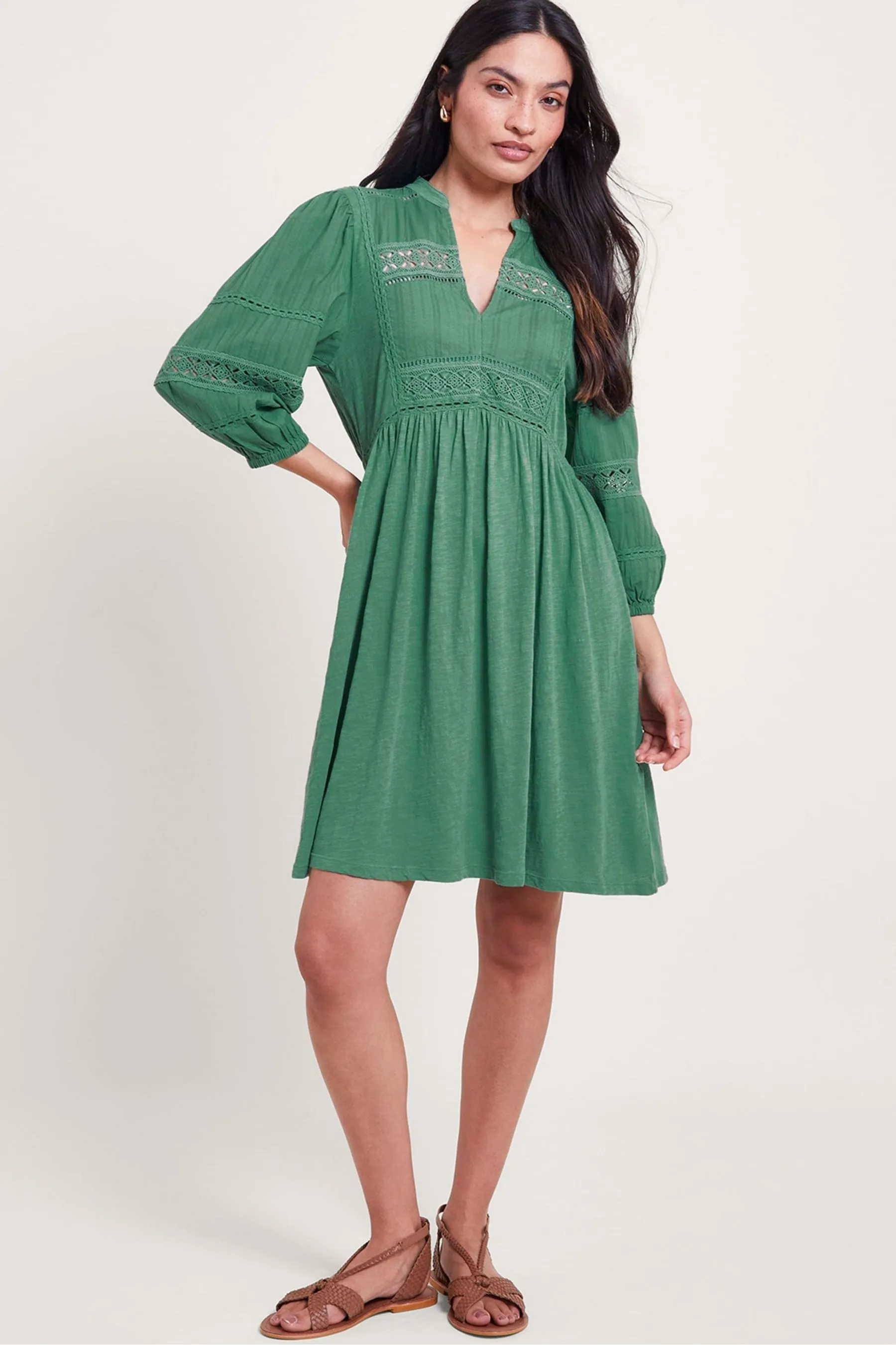 Monsoon - Lia - Abito con Pizzo finiture