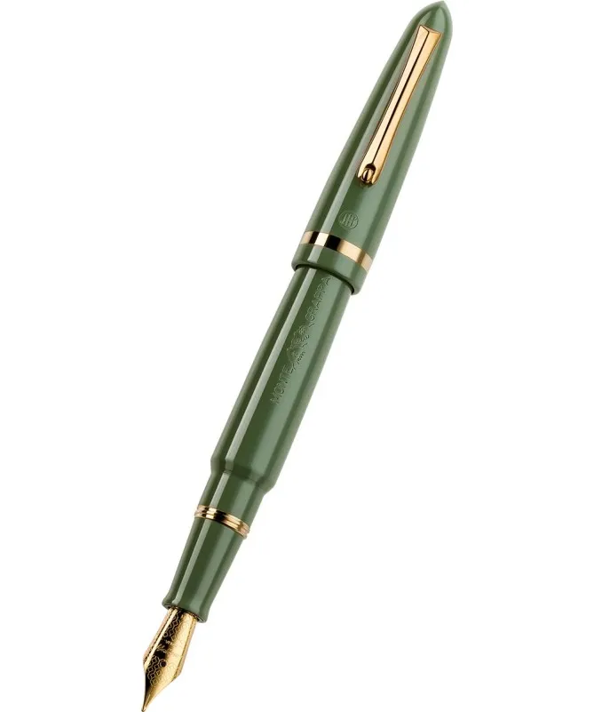 Montegrappa Venetia penna stilografica, pennino acciaio M, verde lagoon green