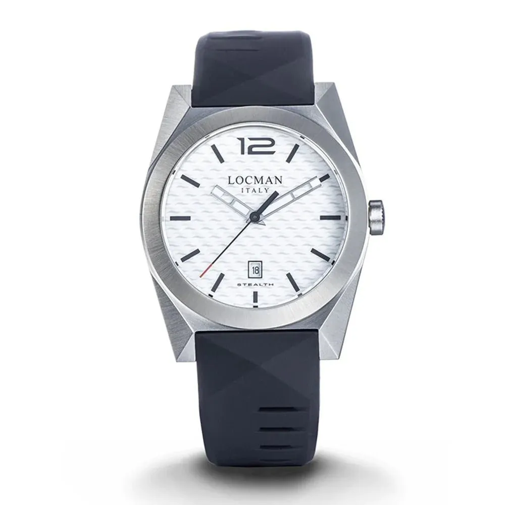 Orologio Uomo Stealth Acciaio e Titanio Bianco Locman 0810A08S00WHBKSK