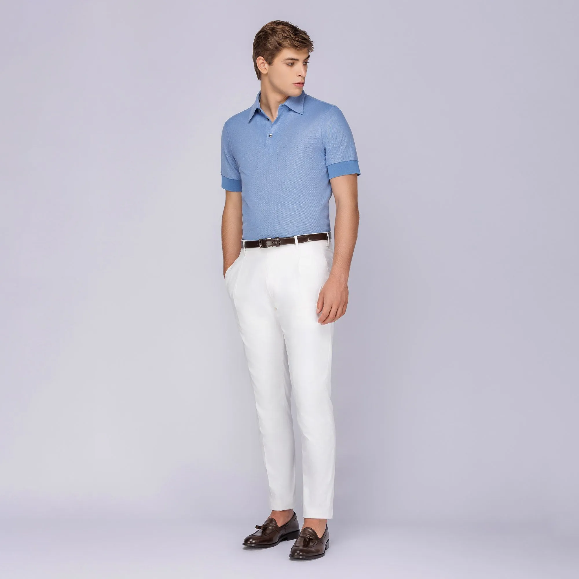 Pantalone Elegante Bianco