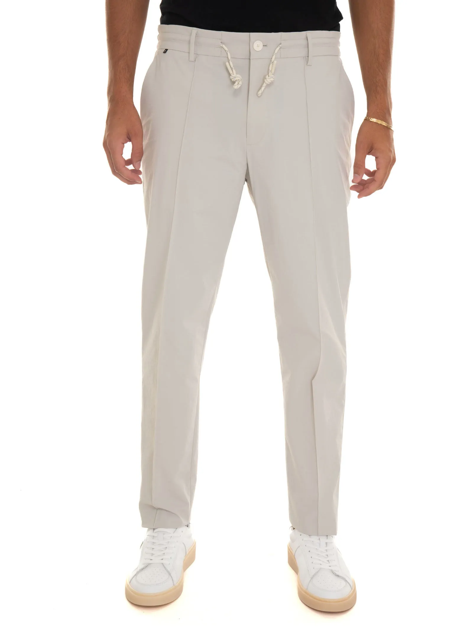 Pantalone modello jogger P-GENIUS Grigio chiaro BOSS Uomo