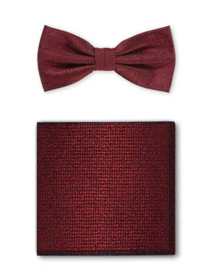Papillon Cavalier Scialle Set Medio Rosso Screziato