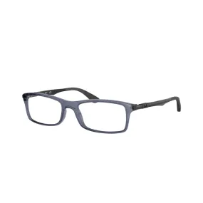   Ray-Ban RX 7017 - 8122 Blu Trasparente | Occhiale Da Vista Unisex 