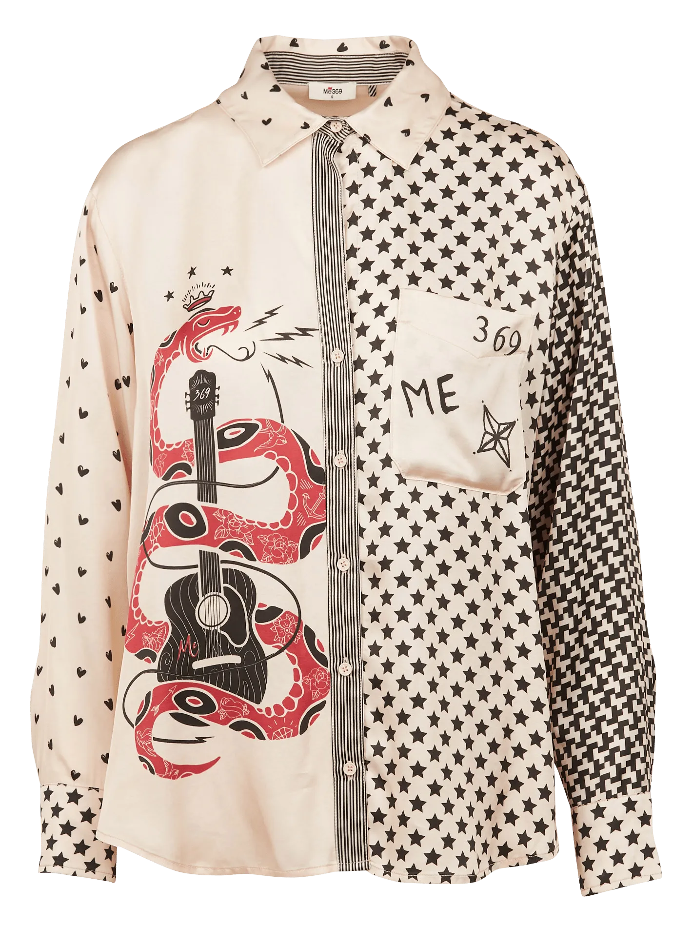  SACK S   SCARLETT - Camicia collo classico stampata | Beige