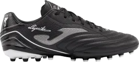 SCARPE DA CALCIO JOMA AGUILA 2401 NERO BIANCO ARTIFICIAL GRASS AGUW2401AG
