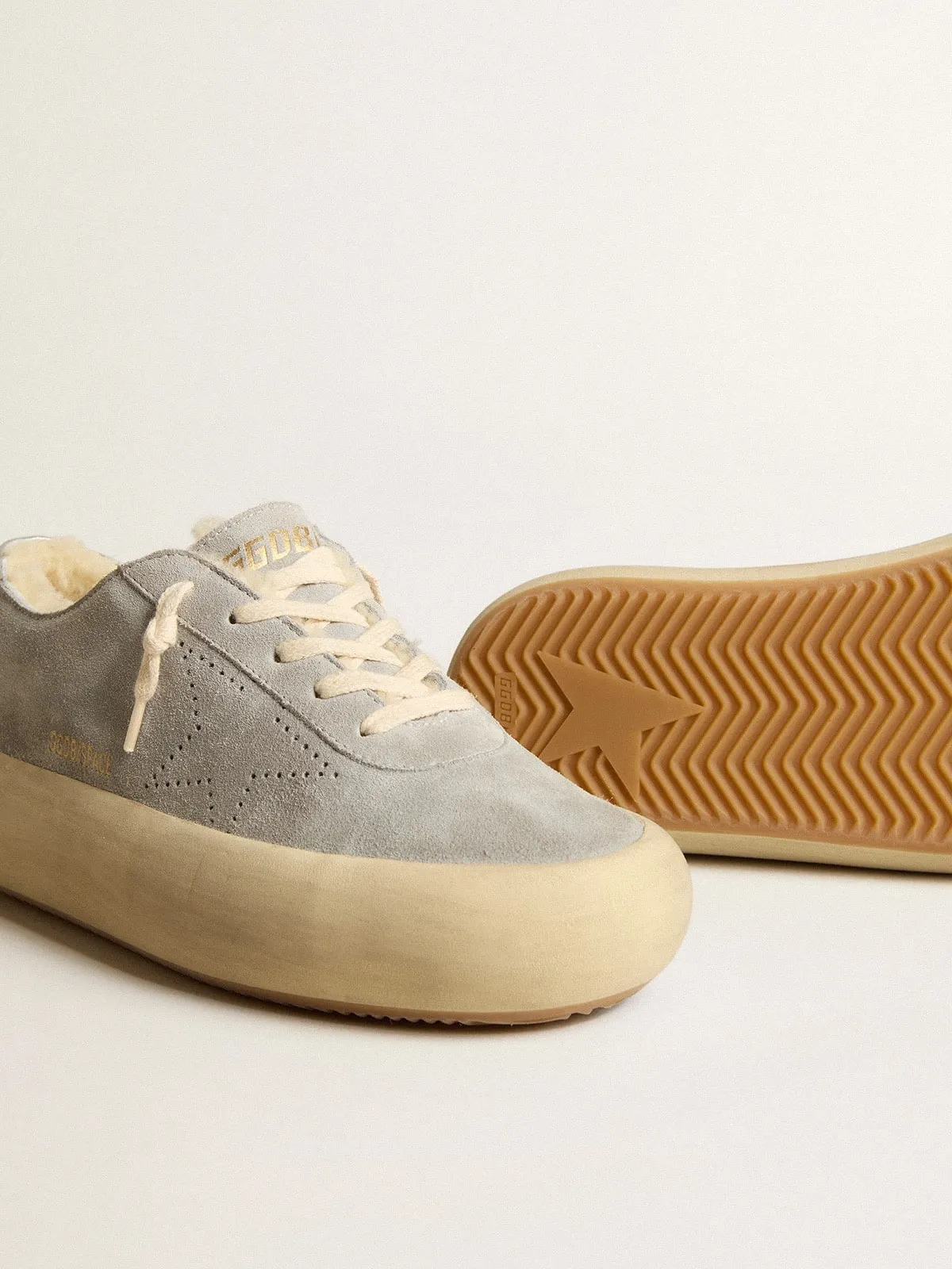 Scarpe Space-Star Uomo in suede ghiaccio con fodera in shearling