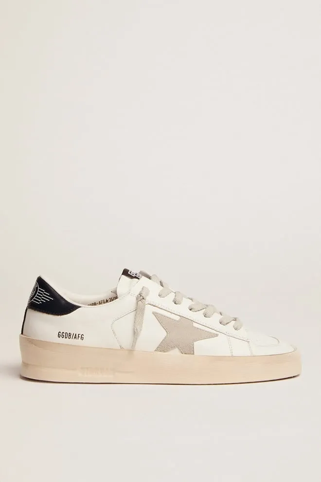 Stardan Donna con stella in suede ghiaccio e talloncino blu