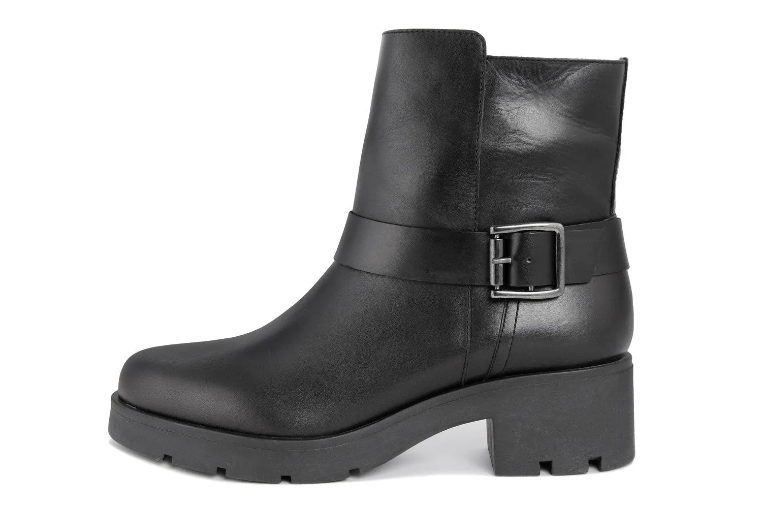 Stivaletto con tacco Donna in Pelle Nero
