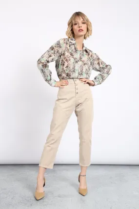 Susy Mix Donna Pantalone Denim Sabbia SM134