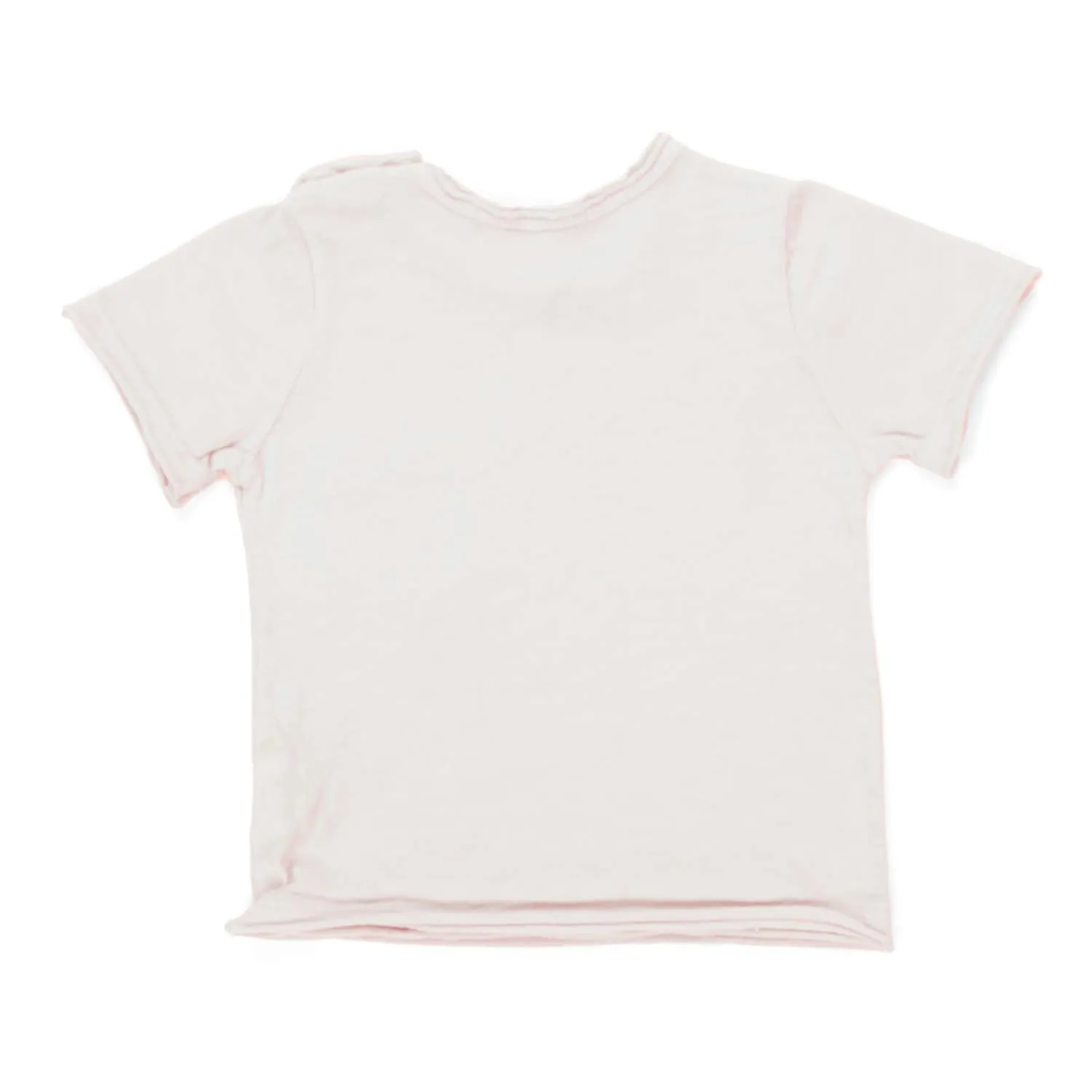 T-Shirt Bianco Caldo Con Taschino Baby Unisex