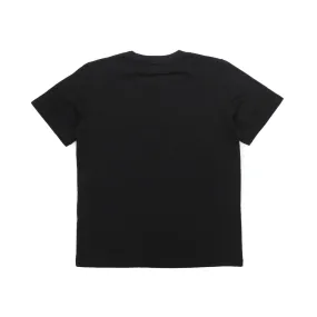 T-Shirt Mm6 Nera Con Logo Bianco Bambina E Teen