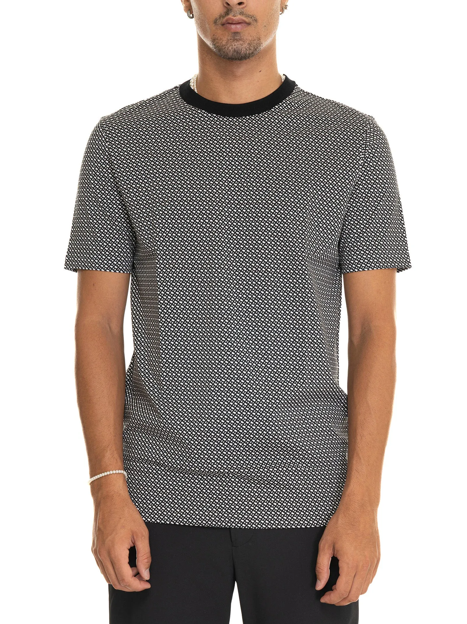 T-shirt Nero-grigio BOSS Uomo