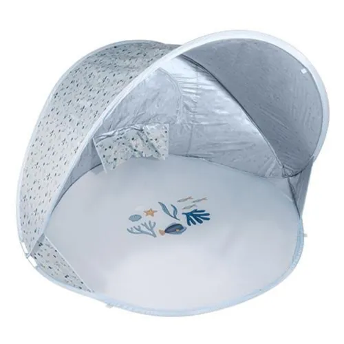 Tenda da spiaggia pop-up Ocean Dreams Blu con borsetta portabile