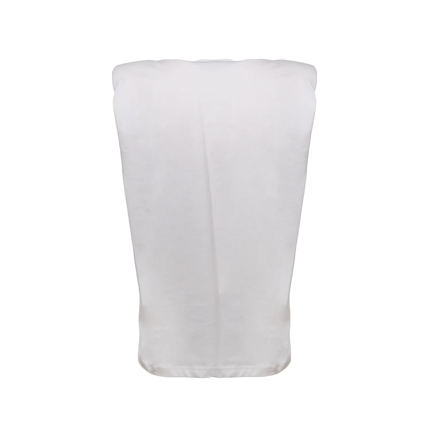 Top Smanicato Bianco Donna E Teen